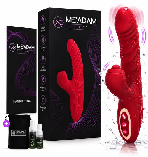 ME'ADAM 3-in-1 G-spot en clitoris vibrator met verpakking