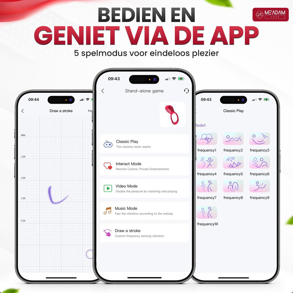 ME'ADAM - Draagbare Clitoris Vibrator voor Koppels - Stil & Discreet - 10 Vibratiestanden - Waterbestendig - Met Afstandsbediening en App - Sex toys voor vrouwen - Vibrators