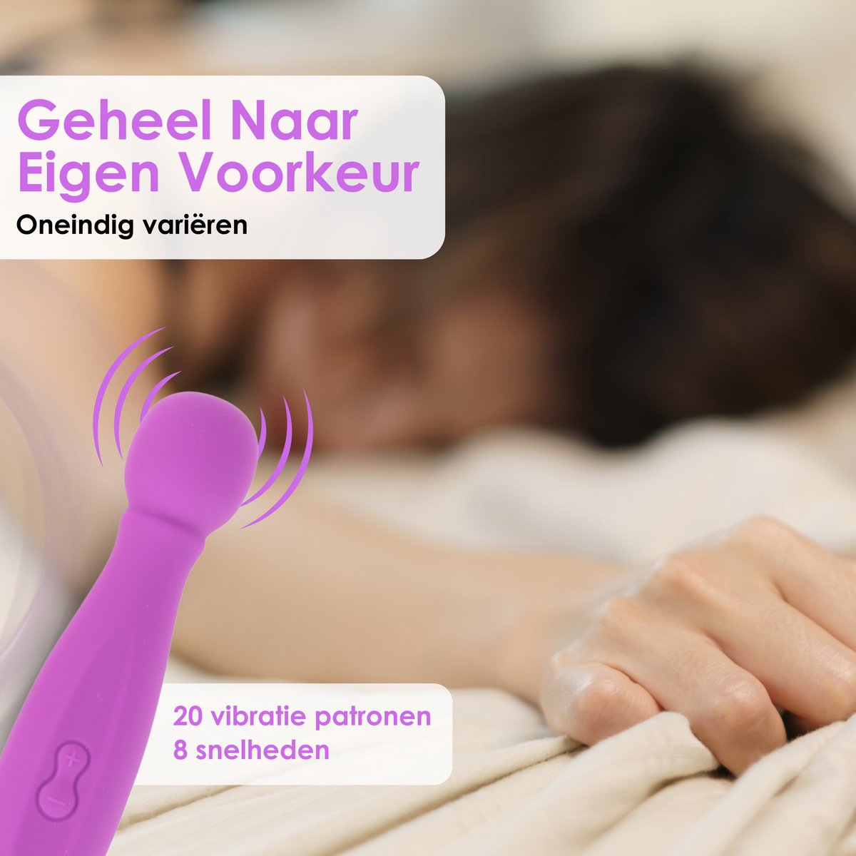 Tarzan vibrator met 20 vibratiepatronen en 8 snelheden