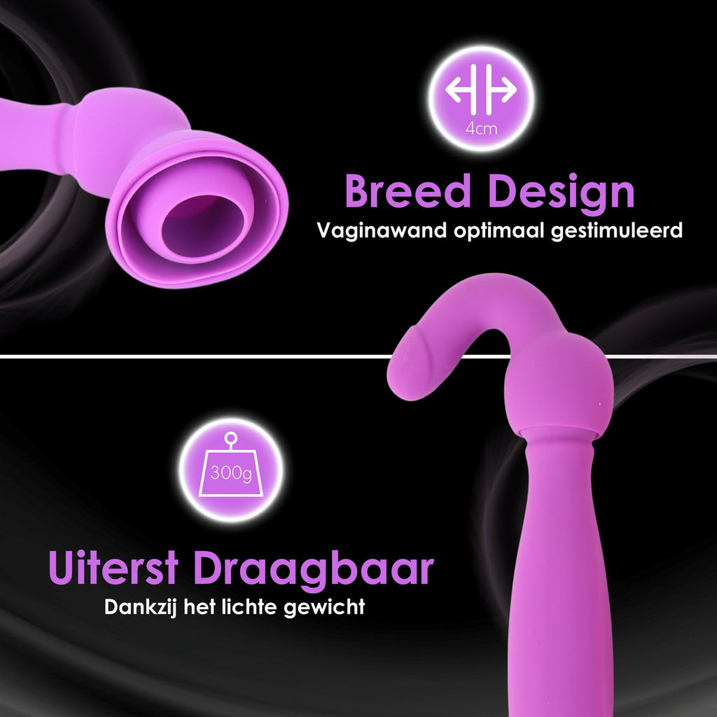 Breed opzetstuk en lichtgewicht design van de Tarzan vibrator