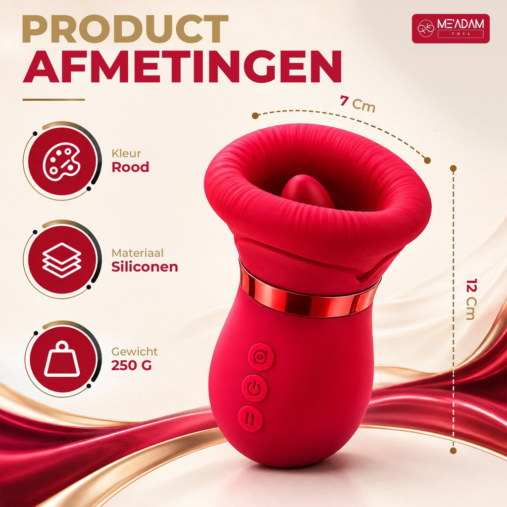 ME'ADAM - Tong Vibrators voor Vrouwen – Clitoris Stimulator met Zuigfunctie – Waterbestendig - Sex toys voor vrouwen - Vibrator