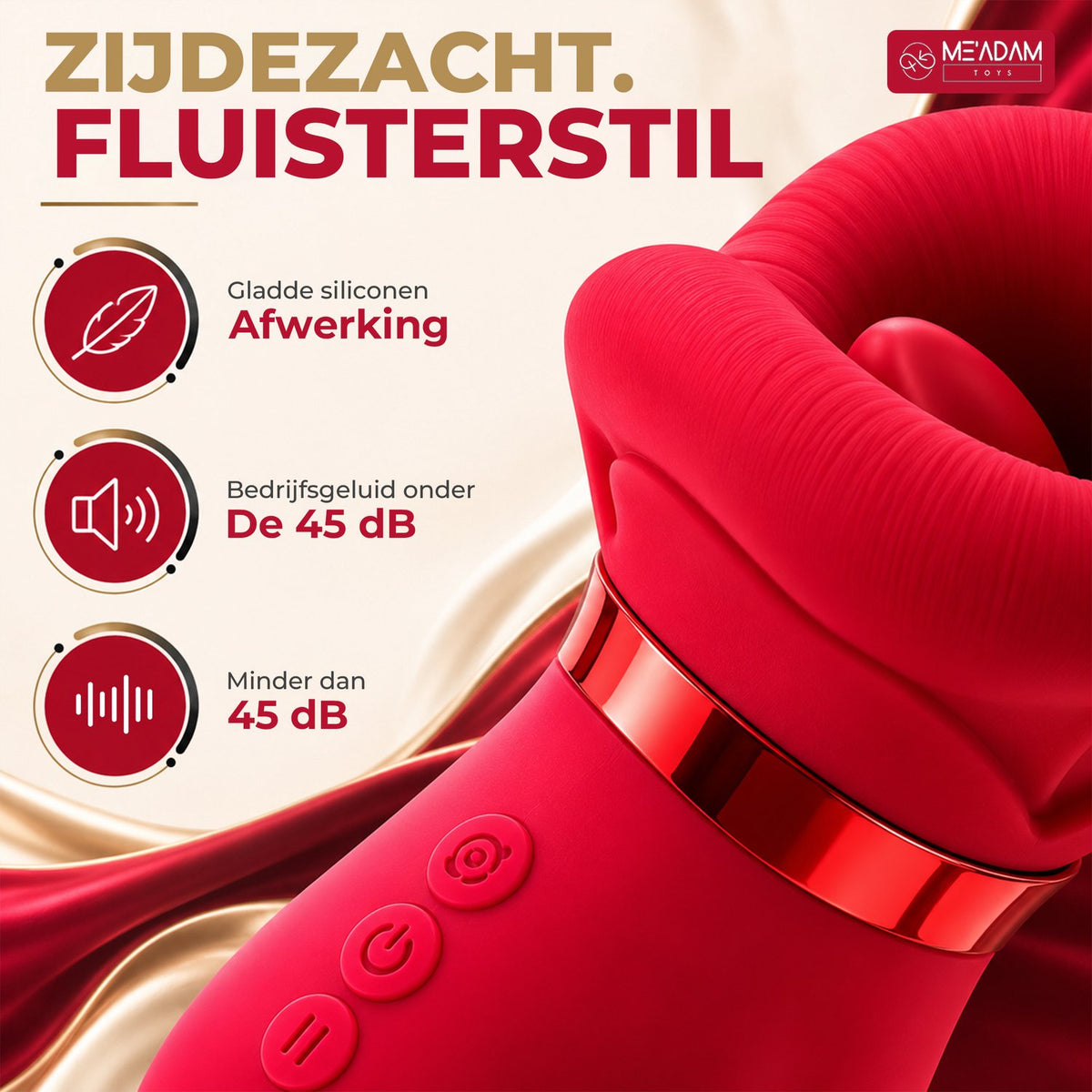 ME'ADAM - Tong Vibrators voor Vrouwen – Clitoris Stimulator met Zuigfunctie – Waterbestendig - Sex toys voor vrouwen - Vibrator