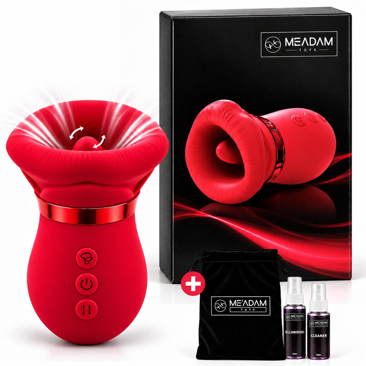 ME'ADAM - Tong Vibrators voor Vrouwen – Clitoris Stimulator met Zuigfunctie – Waterbestendig - Sex toys voor vrouwen - Vibrator