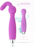 ME'ADAM Tarzan 4-in-1 wand vibrator in paars met verpakking